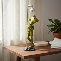 Showering Frog Figurine Novelty Item Bathing Frog Statue Home Decoration Great Gift Creature Sculpture Long-Lasting for Bathroom