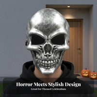 Movable Jaw death's-face gear headpiece Scary Appearance Costume Accessory complete facial Coverage