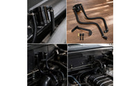 Oil Catch Can Set with Hoses Adjustable Oil Separator Tank Billet Aluminum Car Part for Engine Bay