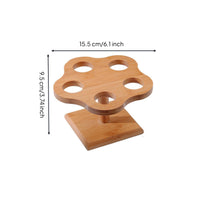 Sushi Hand-Roll Stand Bamboo Temaki Hand Roll Holder Temaki Stand Stable Tableware Easy to Clean for Home Hosts, Omakase Dining