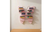 Butterfly Wall Shelf Openwork Butterfly Storage Rack Cute Display Shelf with Metal Frame for Bedroom