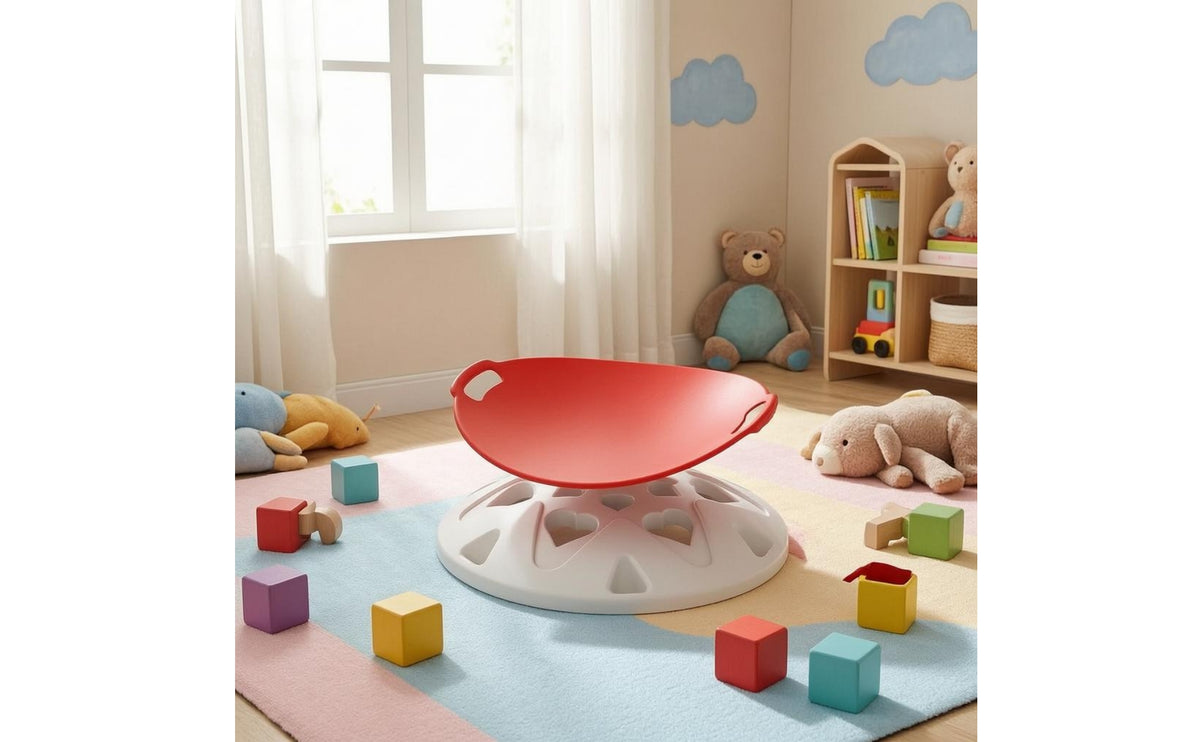 Ring Base Vestibular Training Chair Handholds Play Equipment Molded Children's Furniture Coordination Support for Indoor Use