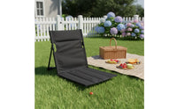 Folding Chair with Backrest Reclining Portable Seat with Padding Lightweight Camp Chair for Campers, Beachgoers, Camping, Picnic, Backyard