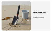 Clam Digging Tool Set Beachcombing Tool Kit Rustproof Beach and Rake Set for Family, Travel, Vacation