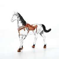 Sculptural Distilled Beverage Decanter Transparent Animal Shaped Glass Bottle Collectible Glass Decanter with Stopper for Collectors