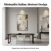 Neutral Tones Cream Design Abstract Painting Ready to Hang Abstract Textured Wall Art Brushed Aluminum Alloy Frame 3D Textured Wall Art for Interior Designers, Business Owners, Gift Givers, Living Room, Entryway, Hallway, Bedroom