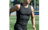 Padded Safeguard Vest Sleeveless Vest with Impact Padding Lightweight Breathable for Athletes, Training, Basketball