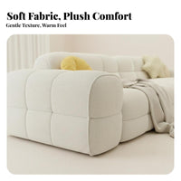 Plush cumulus Sofa French-Inspired sectional cumulus Couch Creamy Aesthetic Living Room Seating for partners, Homeowners, Lounging, Lounge Area, Movie evenings