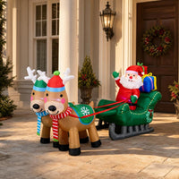 Light-up Santa Sleigh with Reindeer