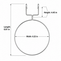 Wall Mount Plant Pot Holder, Circular Plant Pot Bracket Outdoor, Stainless Steel Wall Planter for Garden Fences, Heavy Duty Pot Hanger