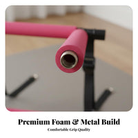 Pilates Stick with Elastic Bands Space Saving Elastic Band Bar Set Multi-Function Fitness Bar Detachable Design for Women