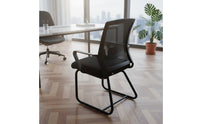 High Density Cushion Ergonomic Computer Chair Fixed Armrests Mesh Back Office Chair for Students