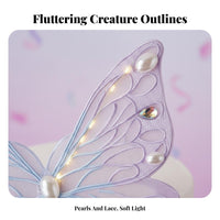 Illuminated moth decoration illuminated Effect moth cake decor Kit