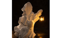 Statue with Light Festive   with Walking Cat Matte Ornament for Mantel