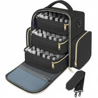 Large Capacity 72 Bottle Nail Polish Holder Portable Design Multi-Layer Manicure Travel Case for Manicurists