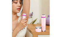 Portable Electric Hair Remover Handheld Body Hair Trimmer Rechargeable Shaver with Safety Cap Compact for Travel