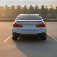 Sporty Rear Bumper Lip Air Movement Deflector Aerodynamic Rear Lower Trim Piece Long-Lasting Spoiler Scratch-Resistant for Drivers