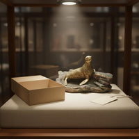 Collectible Brass Marine Mammal Statue Giftable Antique Marine Mammal Statue Exquisite Workmanship Home Decor Solid and Long-Lasting for Shelf, Cabinet