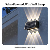 Solar Wall Light up down Solar Light Waterproof Dusk to Nightfall Wall Sconce for Homeowners, DIY Enthusiasts, Patio, Backyard, Porch