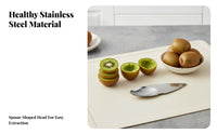 Fruit Spoon Food-Grade Material Fruit Spoon 2-in-1 Fruit Cutter Easy to Use Kitchen Utensil Dishwasher Safe