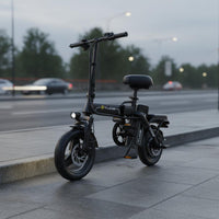 Quick Fold Frame Portable Folding Electric Bike LCD Display Ultra Light Folding E Bike Mobile Device Control Personal Transport USB Phone Holder for Commuting