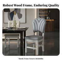 Cream aesthetic Upholstered rearrest Stool Modern Minimalist Design Dining Chair Fully Assembled Seating Furniture Easy to Assemble for Homeowners, Restaurant Owners, Interior Designers, Hotel, Living Room