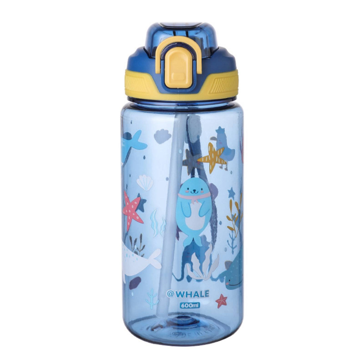 600ml Capacity Child s' Straw Water Bottle Easy to Carry Child S Water Bottle with Straw Long-Lasting for Toddlers, Students, School