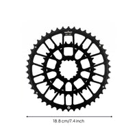 Flush Mount bike Chainring  Black Double Chainring Lightweight Biking Component