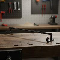 Wall-Mounted Hanging Rod Space Saving Hook Bracket Rod Heavy Duty for Bathroom