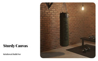 Easy to Fill Hanging striking bag sturdyDuty Unfilled Hanging bag Stress Relief martial Training Tool for Athletes, Beginners, Professionals, Dojo, Gym, Strength Building