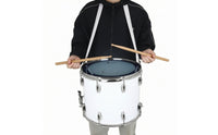 Marching Snare Drum Metal Shell Snare Drum with Carrying Strap Instrument for Processions, School Bands