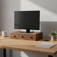 Wooden Desktop Organizer Space-Saving Mini Drawer Cabinet Miniature Wooden Chest of Drawers Clutter-Unobstructed Organization