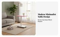 2-Tier Rolling trolley Minimalist and design End Table Space-Saving for Bedroom, Balcony