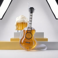 Beer Bottle Guitar Toy Transparent Musical Instrument Prop Lightweight Accessory for Partygoers, Costume Parties, Concerts
