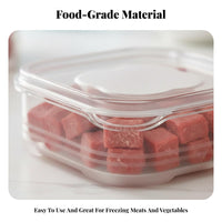 Divided Compartments meat Portioning Box health-safezer Safe Stackable Deli meat storage container crispKeeping Refrigerator Organizer food-safe plastic for Meal food-safeppers, Home Cooks, Office Workers, Kitchen