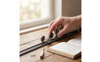 2 Pieces HO Scale Model Train Wheels with Metal Axle Precision Model Railway Wheel with Axle Replacement Wheelsets Spare for Hobbyists