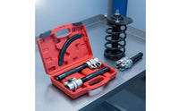 Strut Spring Compressor Tool Kit Molded Hooks Strut Spring Compressor Tool Secure Locking for DIY Enthusiasts, Garage