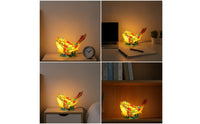 Cetacean Night Light Warm Glow Cetacean Lamp with an Oceanic Base Decorative Seaside Lamp for Nursery, Reading Corner