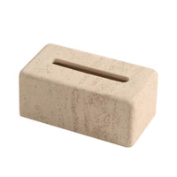 Tissue Box Cover Travertine-Reminiscent of Rectangular Tissue Box Cover Speckled for Coffee Table