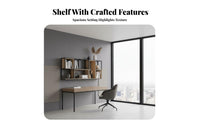 warehouse Aesthetic mechanical Pipe Shelving Unit Space-Saving mechanical Pipe Shelving Multifunctional Wall-Mounted Rack Rustic Design for Homeowners, Interior Designers, Business Owners, Living Room, Kitchen, Office, Bar Area