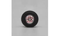 4 Pieces RC Car Wheels with Metal Hub Rubber RC Crawler Tires with Rims High Hold Rim for Hobbyists