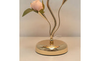 Dimmable Flower Lamp with USB Dimmer Decorative Rose Lamp Elegant for Bedroom, Nightstand, Vanity, Wedding