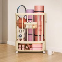 fitness equipment storage cart