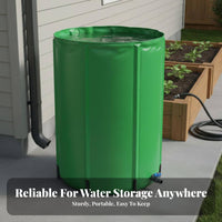Large Capacity Rainwater Harvester Leak-Resistant Foldable Rain Barrel Leak Resistant Foldable Outdoor Water Tank for Gardeners, Homeowners, Garden