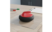 Effortless Sliding Iceless Floor Curling Set Family Fun Mini Curling Game for Children, Home, Party