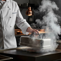 Heat-Resistant Handle Stainless Steel Melting Dome Heavy Duty Rectangular Basting Cover for Chefs, Barbecue