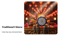 With chimes and Tassels Tasseled chime Drum Ancient Silk Road influenced Design Photo prop Long Colorful Ribbons Costume Accessory Traditional Chinese & aesthetic for Cosplayers, entertainers