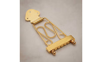 Polished Jazz Guitar Bridge Decorative Tailpiece with Bridge Electric Trapeze Tailpiece Stable Tuning for Luthier