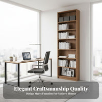 Entire-Wall Bookcase Open-Shelf Planned Book Storage Large Capacity Shelving Unit for Homeowners, Professionals, Home Library, Study Room, Office