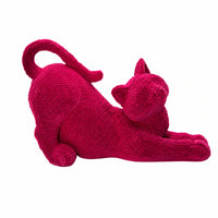 Stretching Cat Figurine Decorative Lounging Cat Statue Home Decor for Simple Decor Lovers, Living Room